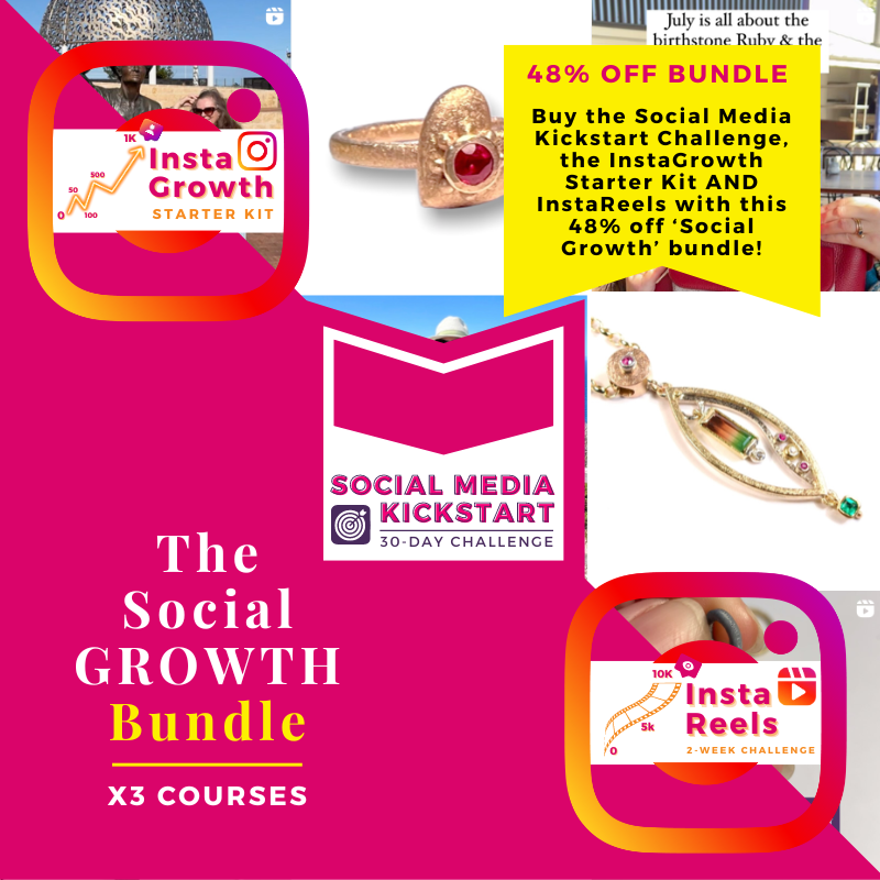 Bundle | Social Media Kickstart Challenge &amp; InstaGrowth Starter Kit Course